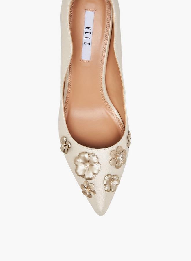 ايل أحذية نسائية بكعب خنجر مزينة بالزهور - تشكيلة رمضان - Image 4